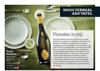 Sligro Pronol prosecco veneto, italië aanbieding