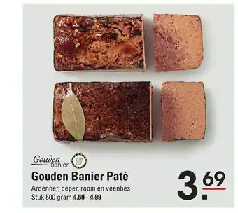 De Kweker Gouden banier paté aanbieding