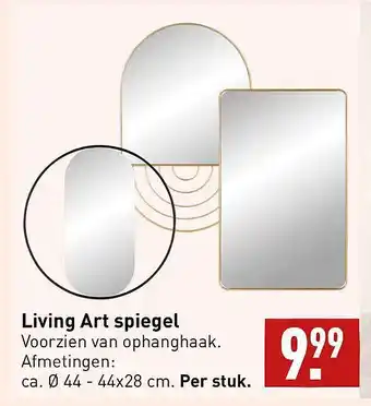 ALDI Living art spiegel aanbieding