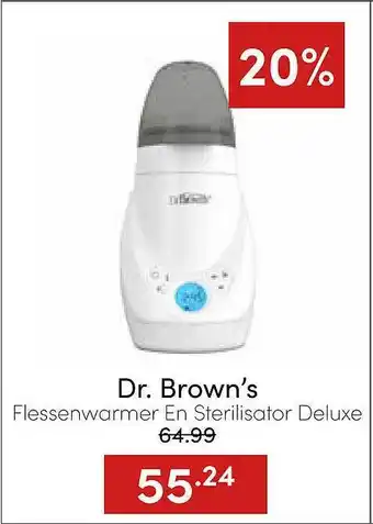 Baby & Tiener Dr. brown's flessenwarmer en sterilisator deluxe aanbieding