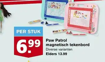 Hoogvliet Paw patrol magnetisch tekenbord aanbieding