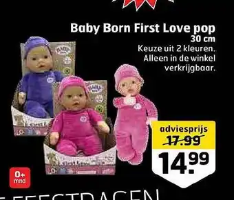 Trekpleister Baby born first love pop aanbieding