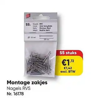 Toolstation Montage zakjes aanbieding