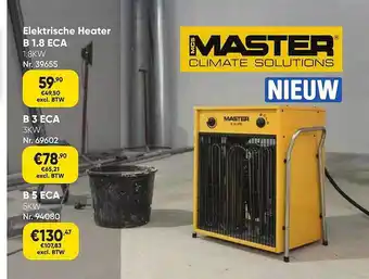 Toolstation Master elektrische heater b 1.8 eca aanbieding