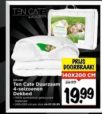 Vomar Voordeelmarkt Ten cate duurzaam 4-seizoenen dekbed aanbieding