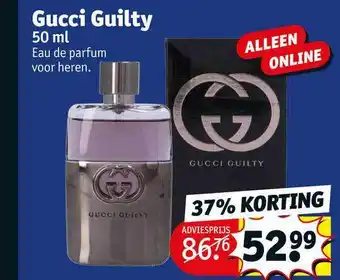 Kruidvat Gucci guilty 37% korting aanbieding