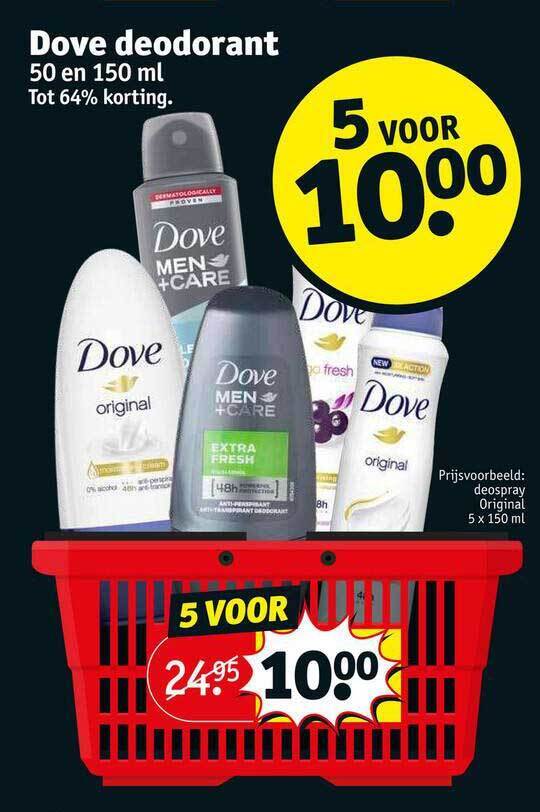 Dove deodorant aanbieding bij Kruidvat