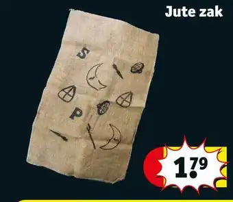 Kruidvat Jute zak aanbieding