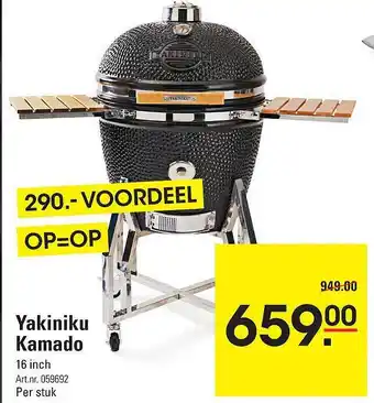 De Kweker Yakiniku kamado aanbieding