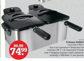 Marskramer Friteuse dubbel aanbieding