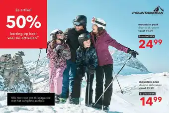 Scapino Mountain peak diverse ski-jassen of skibroeken 50% korting aanbieding