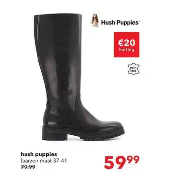 Scapino Hush puppies laarzen €20 korting aanbieding