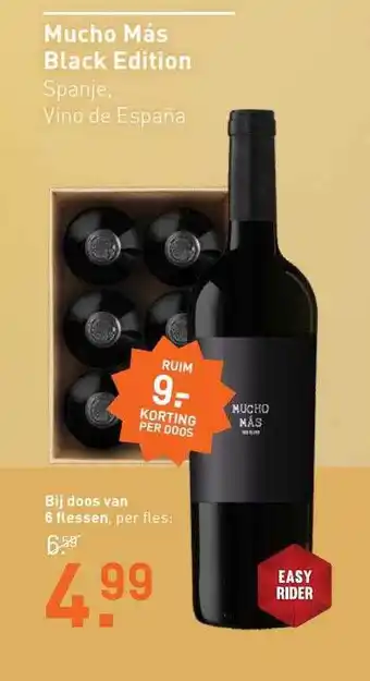 Gall & Gall Mucho mas black edition spanje vino de espana aanbieding