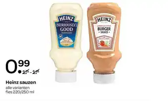 Spar Heinz sauzen aanbieding