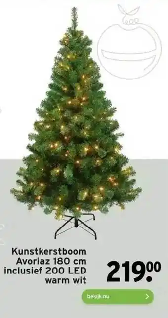 GAMMA Kunstkerstboom avoriaz 180 cm inclusief 200 led warm wit aanbieding