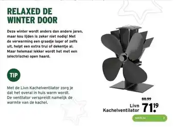 GAMMA Livn kachelventilator aanbieding