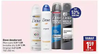 ALDI Dove deodorant tot 53% korting aanbieding