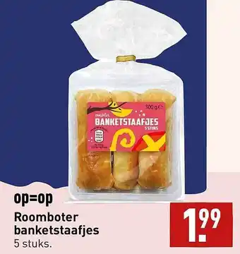 ALDI Roomboter banketstaafjes aanbieding