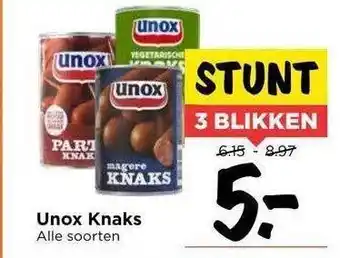 Vomar Voordeelmarkt Unox knaks aanbieding