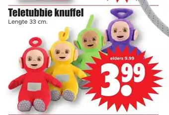 Dirk Teletubbie knuffel 33 cm aanbieding