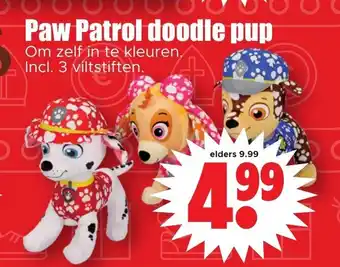 Dirk Paw Patrol doodle pup aanbieding