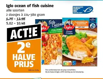 Poiesz Iglo ocean of fish cuisine aanbieding