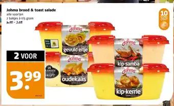 Poiesz Johma brood & toast salade 175 gram aanbieding