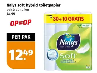 Poiesz Nalys soft hybrid toiletpapier aanbieding