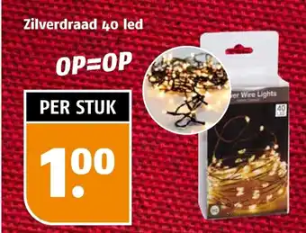 Poiesz Zilverdraad 40 led aanbieding