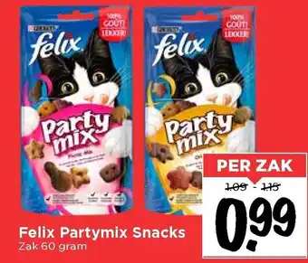 Vomar Voordeelmarkt Felix Party Mix Snacks 60g aanbieding