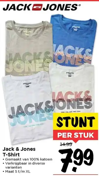 Vomar Voordeelmarkt Jack & Jones T-Shirt S-XL aanbieding