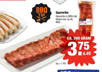 ALDI Spareribs 500 gr aanbieding