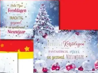 Boekenvoordeel Kerstkaarten 8 stuks per doosje aanbieding