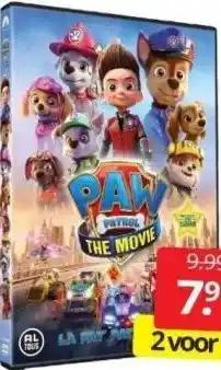 Boekenvoordeel Paw patrol the movie aanbieding