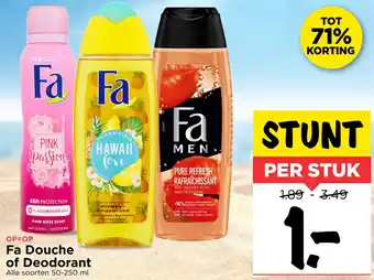 Vomar Voordeelmarkt Fa Douche of Deodorant aanbieding