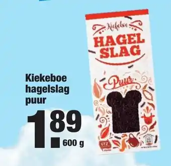ALDI Kiekeboe hagelslag puur 600 gr aanbieding