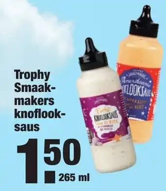 ALDI Trophy Smaakmakers knoflooksaus 265 ml aanbieding