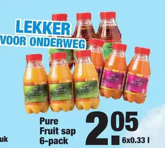 ALDI Pure fruit sap 6*330 ml aanbieding