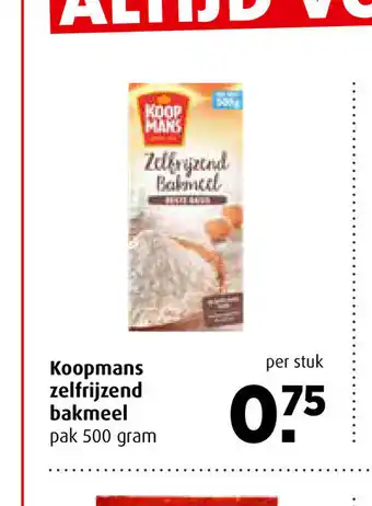 Boni Koopmans zelfrijzend bakmeel pak 500 gram per stuk aanbieding