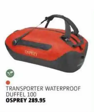 Bever Transporter waterproof duffel 100 osprey aanbieding