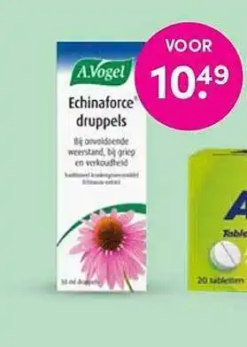 DA A.vogel echinaforce druppels aanbieding