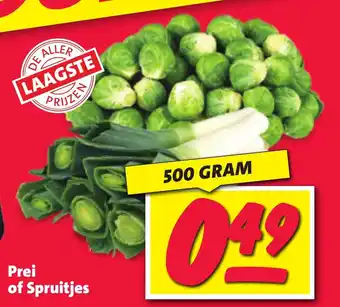 Nettorama Prei of Spruitjes 500 gram aanbieding