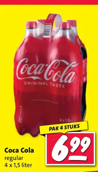 Nettorama Coca-Cola 4 x 1,5 liter, pak 4 stuks aanbieding