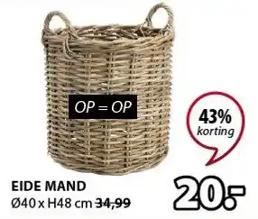 Jysk Eide Mand aanbieding