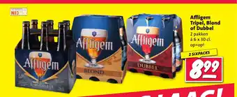 Nettorama Affligem Tripel, Blond of Dubbel 2 pakken a 6 x 30 cl. 2 sixpacks aanbieding