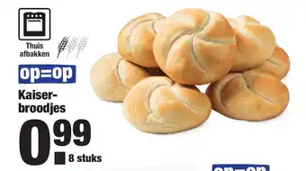 ALDI Kaiserbroodjes 8 stucks aanbieding