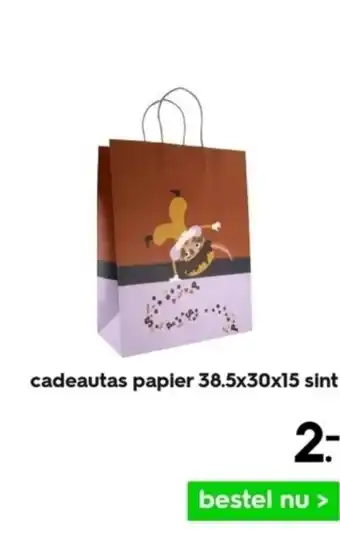 HEMA Cadeautas papier 38.5x30x15 sint aanbieding