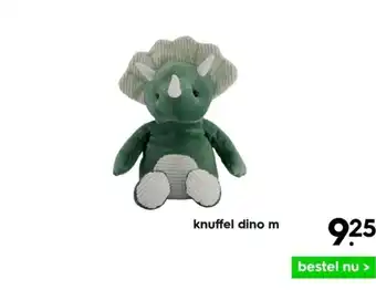 HEMA Knuffel dino M aanbieding