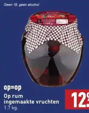 ALDI Op=op op rum ingemaakte vruchten aanbieding