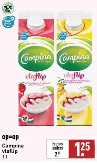 ALDI Op=op campina vlaflip aanbieding